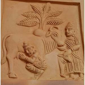 Krishna Gopal Makhanchor แบบดั้งเดิมหรูหราแบบนามธรรมเหล็กดัดดินเผาแขวนผนัง showpiece ตกแต่งบ้านที่อยู่อาศัย30cm X - Product Image 4