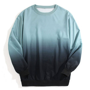 Alta calidad cuello redondo hombres manga larga hecho a medida bajo MOQ ligero cómodo tela hombres sudadera - Product Image 1