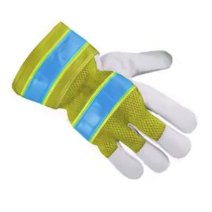 Guantes de Trabajo de Piel de Vacuno Reforzada de Primera Calidad, Forro de Lana de Algodón, Guantes de Seguridad de Cuero para Trabajo - Product Image 4