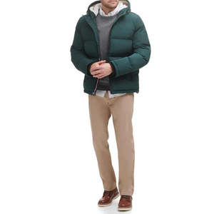 Veste d'automne pour homme à capuche Chaude Respirante Coupe-vent Vêtement d'extérieur Doublure douce Finition lisse Fermeture éclair intégrale Option de logo personnalisé sur le devant - Product Image 6