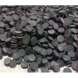 Botones hechos a mano del fabricante indio Botón de cuerno de búfalo negro natural Estilo de vástago para uso en prendas de vestir - Product Image 5