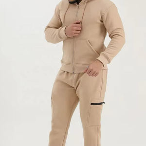 Sudadera con capucha y cremallera de tela suave para hombre, cómoda con cremallera completa Sudadera con capucha, sudadera con capucha de moda informal, ropa deportiva, sudaderas con capucha lisas - Product Image 2