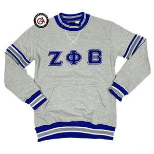 Sudadera con capucha de parafernalia bordada de hermandad de mujeres Zeta Phi Beta griega personalizada - Product Image 1