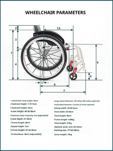 Silla <span class=keywords><strong>de</strong></span> <span class=keywords><strong>Ruedas</strong></span> Deportiva Manual <span class=keywords><strong>de</strong></span> Lujo, Cómoda, <span class=keywords><strong>de</strong></span> Aluminio, Compacta, Plegable, Ligera, con <span class=keywords><strong>Ruedas</strong></span> Grandes, en Oferta 2026 - Product Image 5