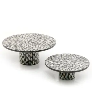 Support de gâteau en nacre pour Occasion, incrustation de nacre, support de gâteau décoratif pour Ramadan Eid Mubarak - Product Image 1