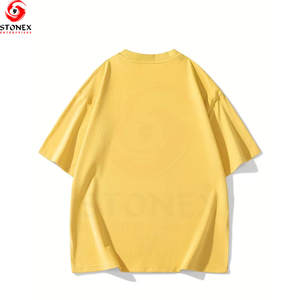Mens Oversized T Shirt 100% Cotton O Neck Street Style Tee Custom Logo Casual <b>Loose</b> <b>Fit</b> Spring Eco-Friendly Breathable Wholesale - Product Image 3