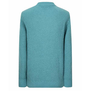 Best Selling Men's Oversized Crewneck <b>Sweater</b> Winter Knitted Cotton Long Sleeve Breathable Popular Design with Printed Logo - Product Image 2