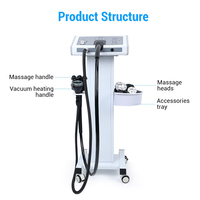 4 en 1 G8 Pro Vibration Vacuum Heating Massage Slimming Machine Sein Enhancement Buttock Lifting Body Massager Home Use
