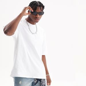 Ropa de calle de moda personalizada para hombre, camisetas de algodón de alta calidad para hombre, camisetas de manga corta con hombros caídos - Product Image 3