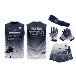 Ensemble de compression de football pour jeunes 7v7 de style américain 18 uniformes personnalisés sublimés 7on7 Techniques imprimées 7 sur 7 uniformes de football - Product Image 6