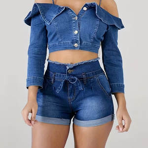 Shorts de Mezclilla de Primera Calidad para Mujer, Transpirables, Precio al por Mayor, con Bolsillos en Ambos Lados - Product Image 5