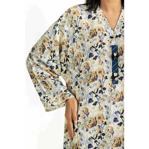 Ensemble coordonné décontracté IPST-55333 en crêpe de viscose imprimé à manches trois-quarts pour le printemps/été - Product Image 4