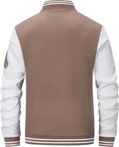 Usine de vestes d'université OEM | Style Letterman avec laine et cuir | Broderie de logo personnalisé | Fourniture en vrac disponible - Product Image 6