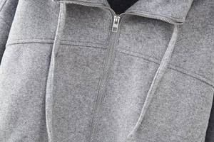 <b>Men's</b> 2025 Winter Varsity <b>Jacket</b> Front Logo 100% Cotton Woolen <b>Pullover</b> Casual Outerwear - Product Image 5