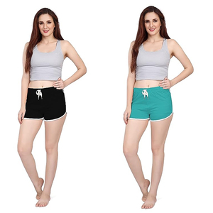 Shorts de Playa de Malla para Mujer al por Mayor, Shorts Deportivos Lisos de Secado Rápido, Talla Grande, para Gimnasio, Entrenamiento, con Bolsillos - Product Image 2