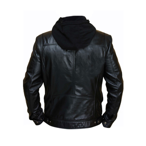 Nouvelle veste en cuir de vachette de qualité supérieure pour homme, manches longues, service OEM 2026, coupe-vent respirante, capuche, automne - Product Image 6
