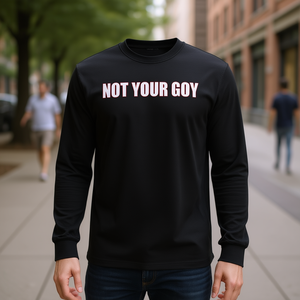 T-shirt promozionale a maniche lunghe Not Your Goy - Product Image 3