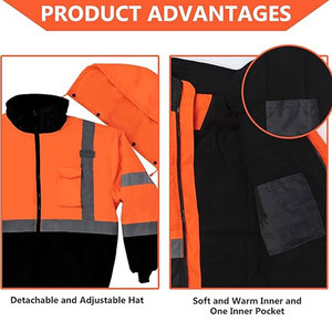 2025 mejor precio Hi Vis reflectante chaqueta de seguridad vial hombres transpirable Hi Vis chaqueta de seguridad en Pakistán trabajo al aire libre chaqueta M - Product Image 4