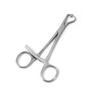 Bán buôn 5inch dụng cụ phẫu thuật Hai prong xương bánh chè tốt nhất xương giữ kẹp mà không có bóng điểm Hướng dẫn sử dụng điện kim loại thép - Product Image 5