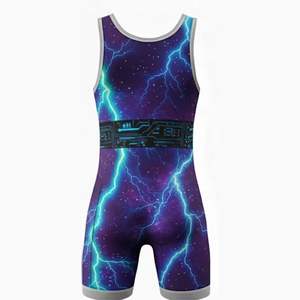 Combinaisons de lutte pour adultes en tissu doux et extensible, respirantes, sans bretelles, fermeture à pression, ajustement confortable, personnalisables pour les vêtements de sport - Product Image 3