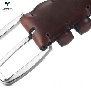 Ceinture en cuir de vache décontractée de haute qualité sur mesure avec boucle en acier - Meilleure vente, nouveauté pour la vente en ligne - Product Image 3