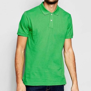 Vêtements pour hommes à manches courtes personnalisés OEM de couleur unie polos vêtements d'été chemises pour hommes respirantes de grande taille en coton de qualité supérieure - Product Image 1