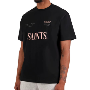 Trendy Oversized <b>Black</b> T <b>Shirt</b> For Mens Premium Quality Streetwear Fashion Graphic Cotton <b>Tee</b> <b>Shirt</b> For Daily Wear - Product Image 3