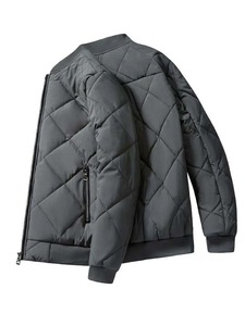 2025 veste d'hiver en peluche pour hommes sur mesure toile de haute qualité col montant chaud Logo avant Service OEM - Product Image 3
