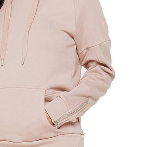 Pull à capuche à manches longues pour femmes au design personnalisé 100% coton avec logo avant de meilleure qualité - Product Image 3