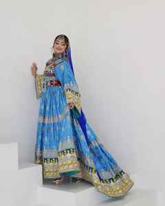 ชุดเดรสคาชิอัฟกานวินเทจทำด้วยมือชุดเดรสลำลองปักลายวัฒนธรรมผ้า Pashtun แบบดั้งเดิมสำหรับผู้หญิงสวมใส่ในงานเทศกาล - Product Image 5