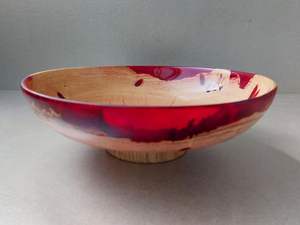 Bol de nourriture classique en bois et résine Design rond fait à la main Idéal pour les desserts Soupes Ustensiles de cuisine élégants pour un repas élégant - Product Image 5