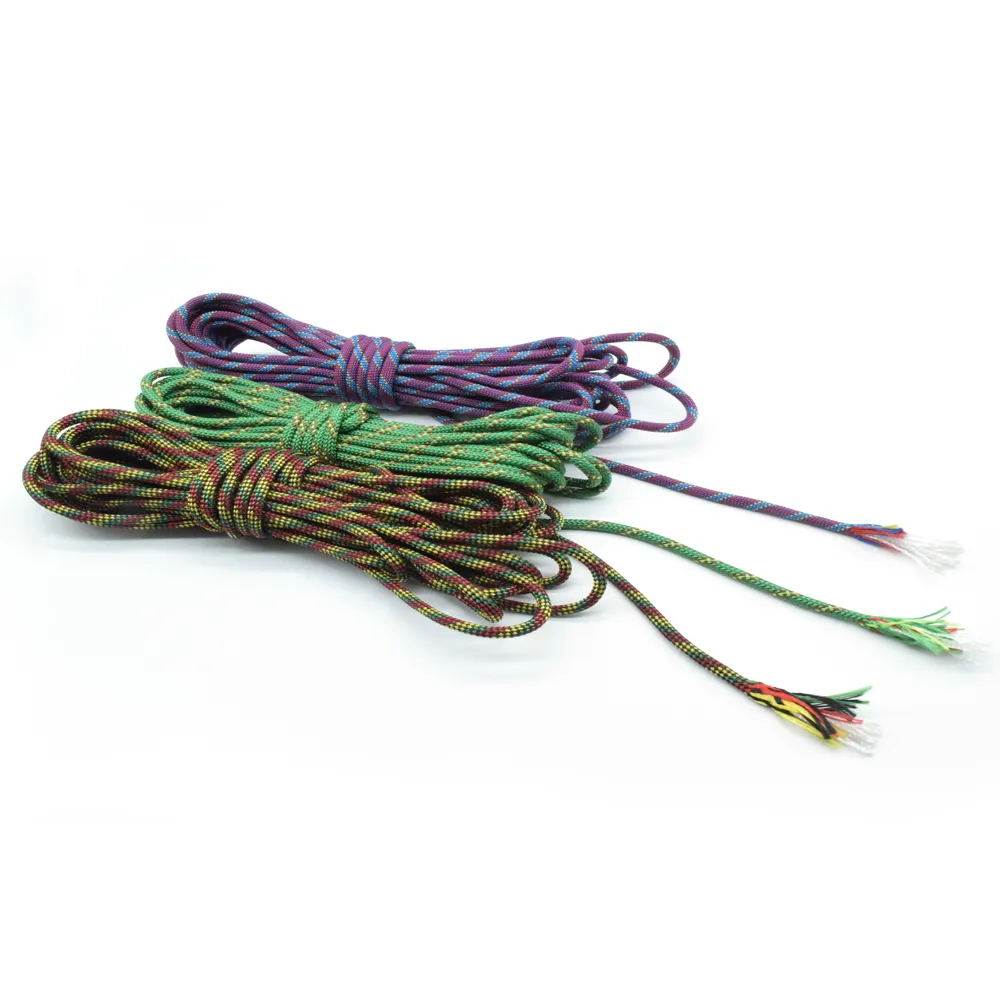 Für Swing starke solide Survival Tactical 5mm 6mm Hunde leine 10mm 12mm flache benutzer definierte Schnur Schnur doppelt geflochtenes Nylon Polyester Seil