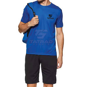 Ropa Deportiva de Entrenamiento, Camiseta Deportiva con Cuello Redondo, 100% Algodón, Transpirable, de Secado Rápido, Tejido Cómodo, Fabricada en Pakistán - Product Image 2