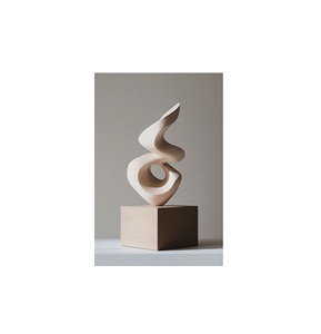 Escultura de madera única para el centro de sala de estar que muestra la artesanía tradicional con natural para los hogares modernos - Product Image 3