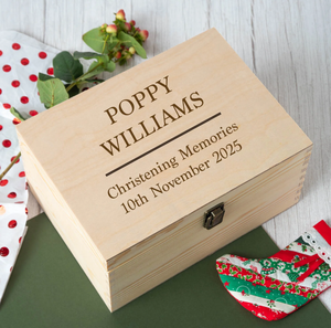Elegante Caja de <span class=keywords><strong>Madera</strong></span> para Bautizo |   <span class=keywords><strong>Nombre</strong></span> y fecha personalizables - Product Image 2