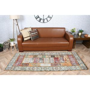 Vintage 2.9x7.4 ft Rug, <b>Runner</b> Turkish Rug, <b>Red</b> Orange Floral Rug - Product Image 2