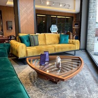 Mesa de Centro Moderna de Madera y Vidrio, Portátil y Ecológica, con Almacenamiento para Sala de Estar, Decoración de Hogar de Lujo