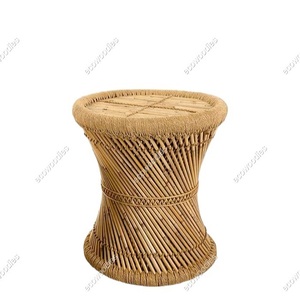 Modern <b>Bamboo</b> Indoor/Outdoor Console Ottoman <b>Stool</b> Handmade Eco-Friendly Durable Multi-Function Space-Saving Furniture for Home - Product Image 1