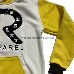 Sweats à capuche 100% coton colorés de haute qualité logo personnalisé uni épais poids lourd surdimensionné sweats à capuche thermiques pull sweats à capuche vierges - Product Image 4