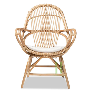 Chaises longues modernes en rotin pour salle de cuisine Fauteuil en osier Collection de meubles en rotin artisanal HNH pour 2024 - Product Image 2