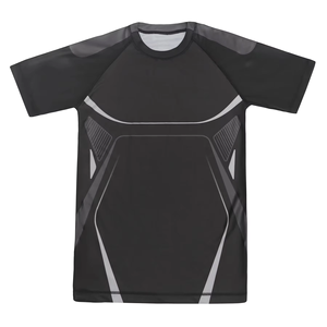 Custom MMA <b>Rashguard</b> Compression Shirt BJJ No Gi Grappling Long Sleeve Gym Training Top Men <b>Women</b> Fight Wear OEM Design - Product Image 6