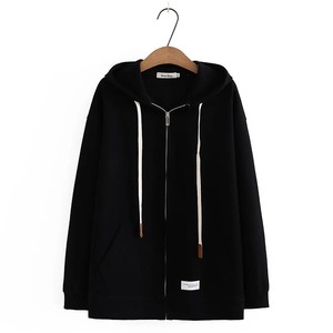 100% <b>Organic</b> Cotton Breathable Pullover New Casual Oversized Hoodies for Woman Customize Drop-shoulder Zipper Hoodies - Product Image 4