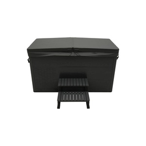 Baignoire de sauna en marbre blanc anthracite NARSARA, baignoire de plongée froide, catégorie de produit de stockage - Product Image 1