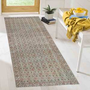 Geometric Pattern <b>Rugs</b>, Soft Tones Printed <b>Rug</b> - Modern Decor,<b>Chenille</b> <b>Rug</b> - Product Image 5