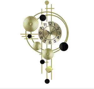 Horloge murale élégante pour hôtels, Restaurants, mariages, art mural, décoration, finition dorée, métal, horloge murale multicolore - Product Image 4