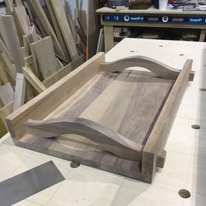 PLATEAU IMPRIMÉ EN BOIS D'HÔTEL MEILLEURE QUALITÉ SCULPTÉ Disponible Forme carrée et artisanat indien meilleur échantillon Offre Spéciale - Product Image 5