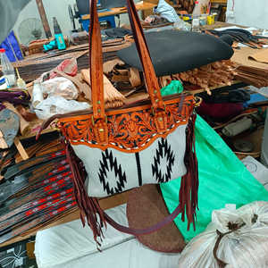 Bolso de mano occidental hecho a medida, bolsa de mano con correa de cuero, bandolera, bolso de mano, de Rodeo internacional - Product Image 5