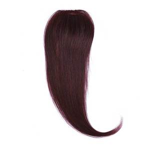 Frange à clipser en cheveux Remy, volumisante, 12 pouces # 99J Bourgogne - Product Image 2