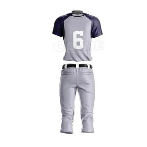 Uniforme de baseball pour homme adulte, col rond, 100 % polyester, design unique personnalisé, haute qualité, séchage rapide, respirant - Product Image 2