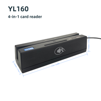 YL160 4-in-1 Zugangskontrolle IC-Chip-Kartenleser NFC PSAM PSAM & Magnetstreifenleser mit Frequenzen 134,2kHz 13,56MHz
